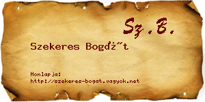 Szekeres Bogát névjegykártya